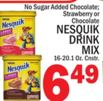 C Town Nesquik drink mix offer