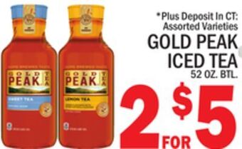 C Town Gold peak iced tea offer