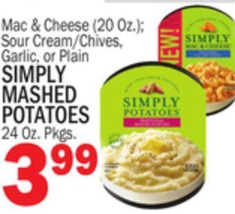 C Town Simply mashed potatoes 24 oz. pkgs. offer