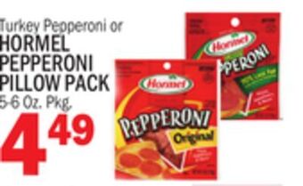 C Town Hormel pepperoni pillow pack offer