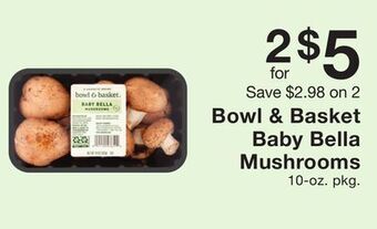 Fairway Store Market Bowl & basket baby bella mushrooms offer