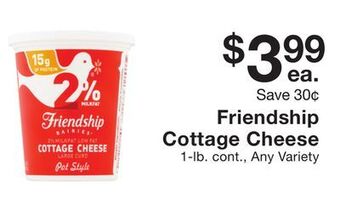 Fairway Store Market Friendship cottage cheese offer