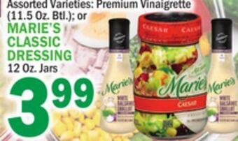 C Town Marie's classic dressing 12 oz. jars offer