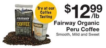 Fairway Store Market Fairway organic peru coffee offer