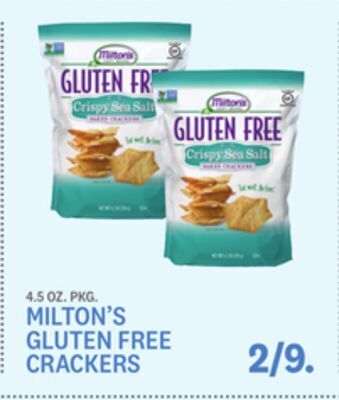 Kings Food Markets Milton's gluten free crackers offer