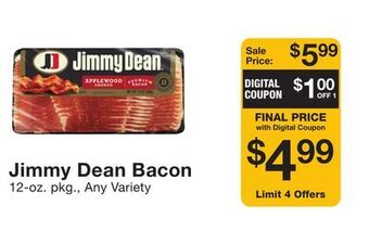 Fairway Store Market Jimmy dean bacon offer