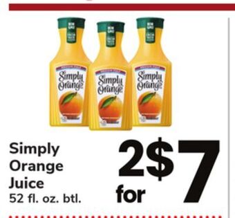 ACME Simply orange juice offer