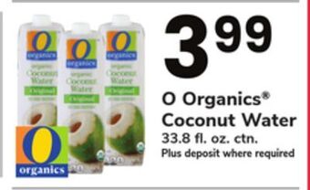 ACME O organics® coconut water offer