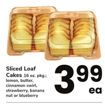 ACME Sliced loaf cakes offer