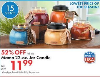 Boscov's Mama 22-oz. jar candle offer