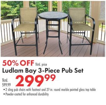 Boscov's Ludlam bay 3-piece pub set offer