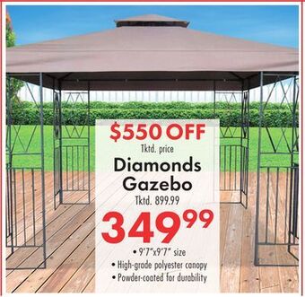 Boscov's Diamonds gazebo offer