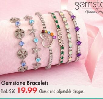 Boscov's Gemstone bracelets offer