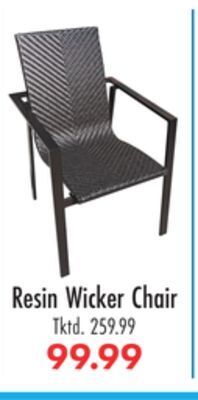 Boscov's Resin wicker chair offer
