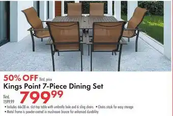 Boscov's Kings point 7-piece dining set offer