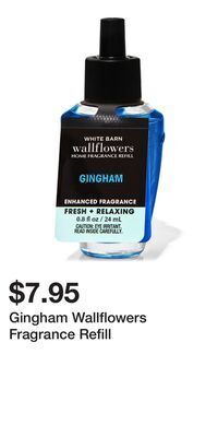 Bath & Body Works Gingham wallflowers fragrance refill offer