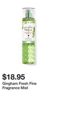 Bath & Body Works Gingham fresh fine fragrance mist offer