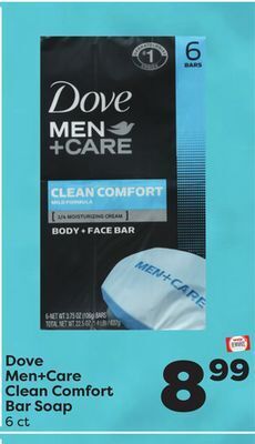 Weis Markets Dove men + care clean comfort bar soap offer