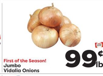 Weis Markets Jumbo vidalia onions offer