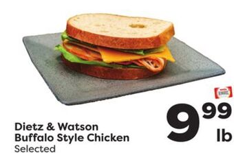 Weis Markets Dietz & watson buffalo style chicken offer