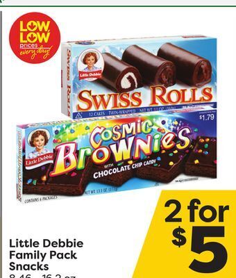 Weis Markets Little debbie family pack snacks offer