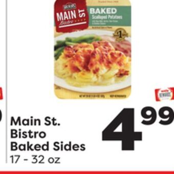 Weis Markets Main st. bistro baked sides offer