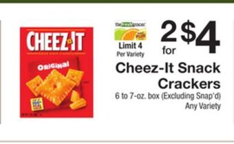 The Fresh Grocer Snack crackers offer