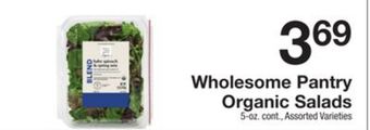The Fresh Grocer Organic salads offer