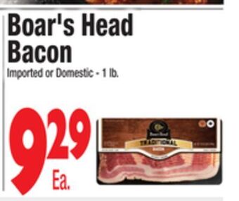 King Kullen Boar's head bacon offer