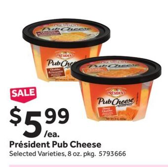 Stop&Shop Président pub cheese offer