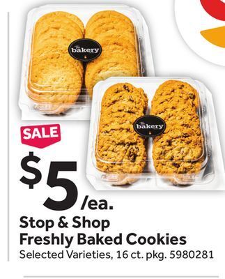 Stop&Shop Freshly baked cookies offer