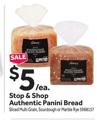 Stop&Shop Stop & shop authentic panini bread offer