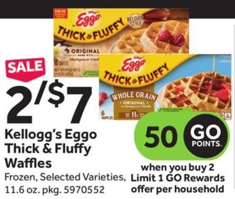 Stop&Shop Kellogg's eggo thick & fluffy waffles offer
