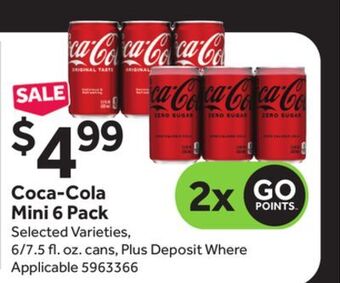 Stop&Shop Coca-cola mini 6 pack offer