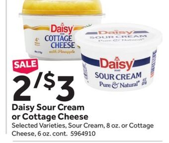 Stop&Shop Daisy sour cream or cottage cheese offer