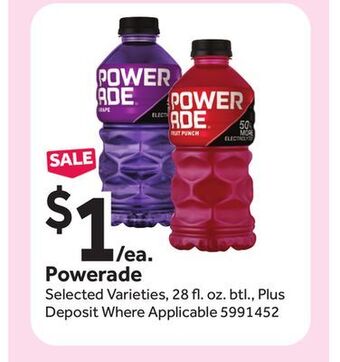 Stop&Shop Powerade offer