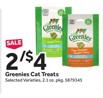 Stop&Shop Greenies cat treats offer