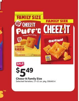 Stop&Shop Cheez-it family size offer