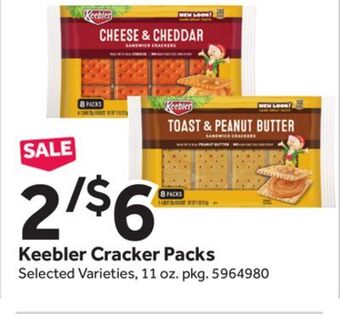 Stop&Shop Keebler cracker packs offer