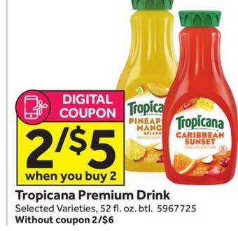 Stop&Shop Tropicana premium drink offer