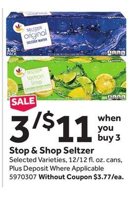 Stop&Shop Stop & shop seltzer offer