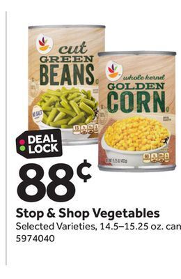Stop&Shop Stop & shop vegetables offer