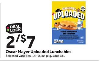 Stop&Shop Oscar mayer uploaded lunchables offer