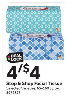 Stop&Shop Stop & shop facial tissue offer