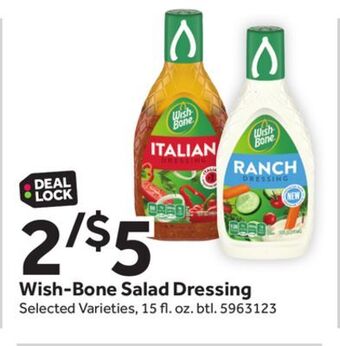 Stop&Shop Wish-bone salad dressing offer