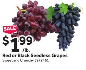 Stop&Shop Red or black seedless grapes offer