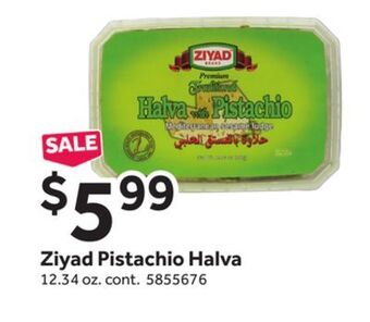 Stop&Shop Ziyad pistachio halva offer