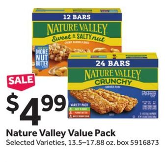 Stop&Shop Nature valley value pack offer