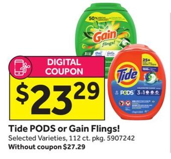 Stop&Shop Tide pods or gain flings! offer