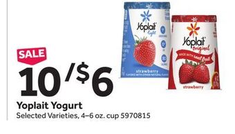 Stop&Shop Yoplait yogurt offer